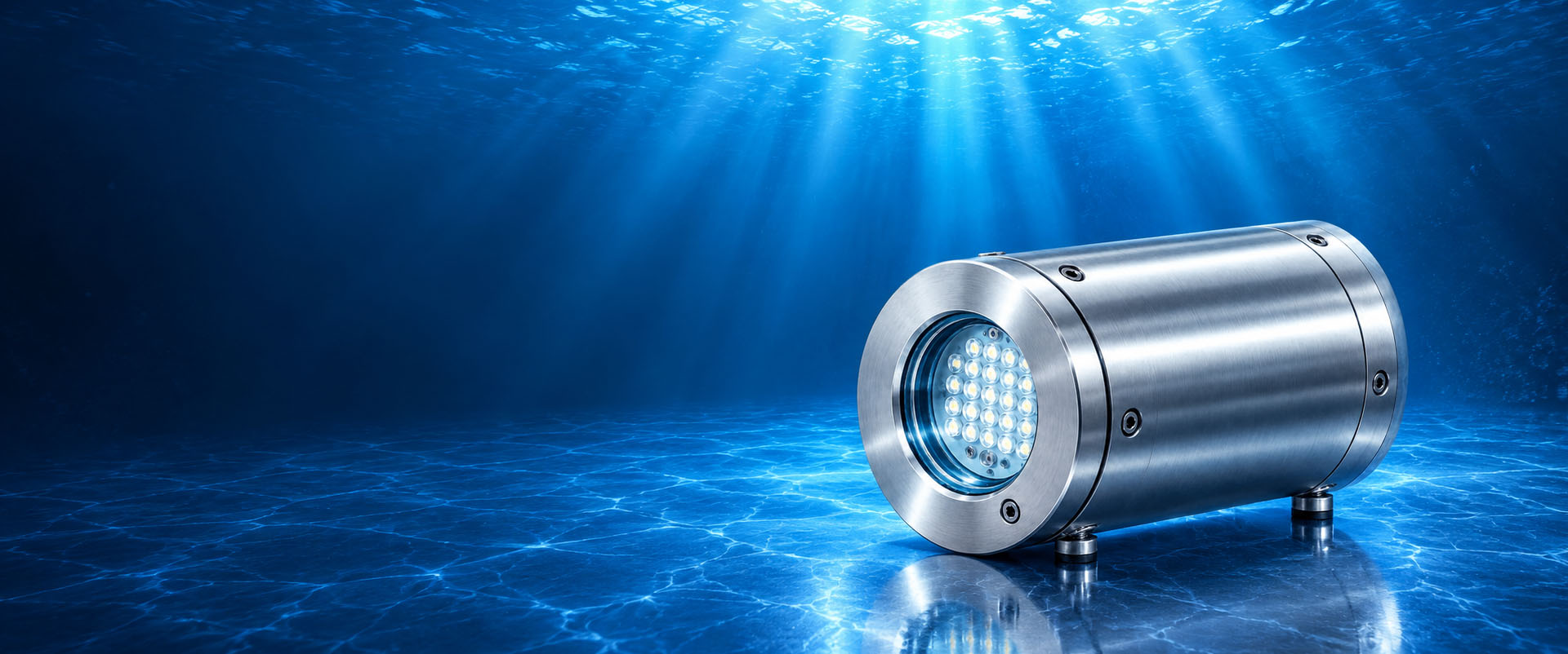 Deep-sea LED lighting system underwater