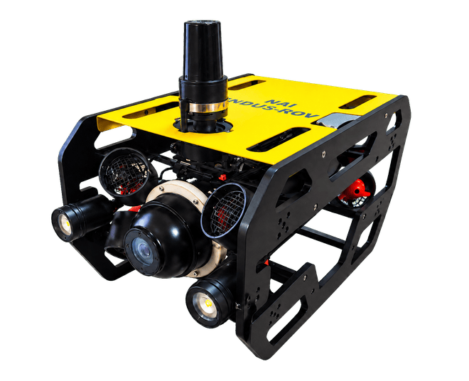 Left-facing INDUS remotely operated underwater vehicle